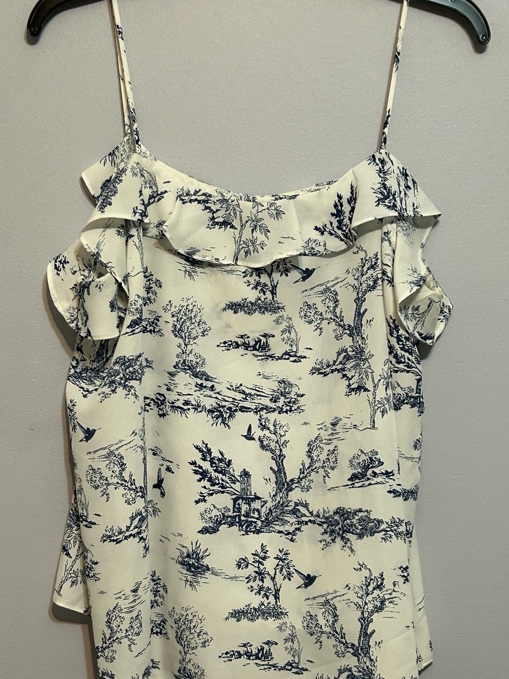 Bar III Camisole with Birds & Trees print